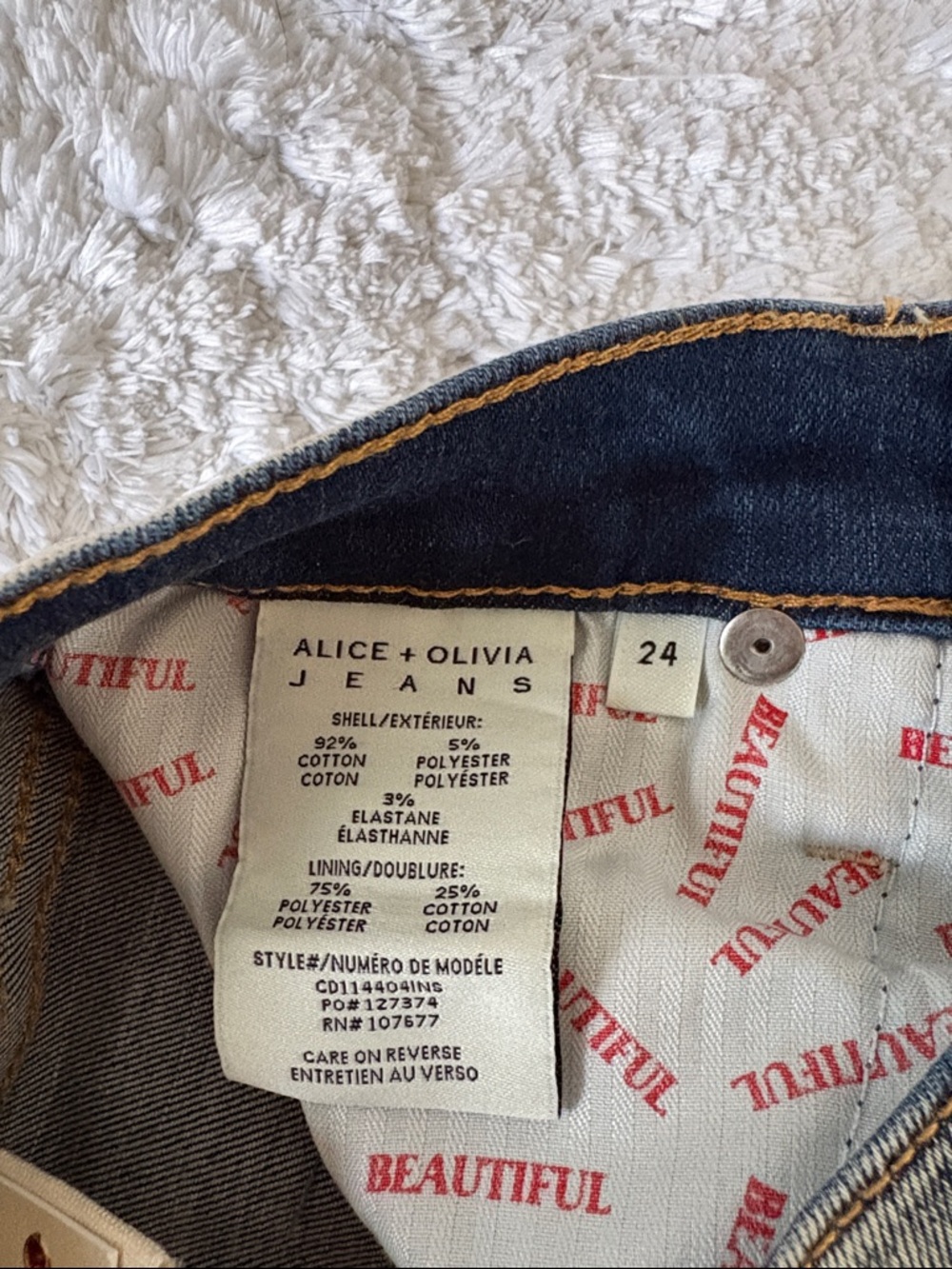 Alice + Olivia High Rise Bell Flare Jeans - Picture 9 of 11